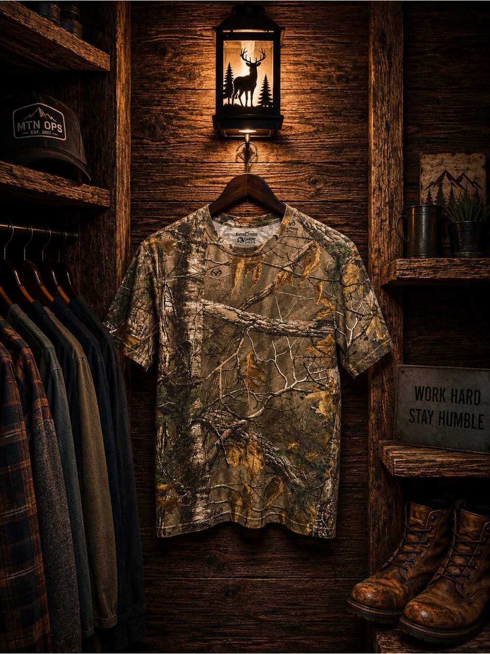 Realtree Xtra Guide Series Men’s Small Camo Short-Sleeve T-Shirt